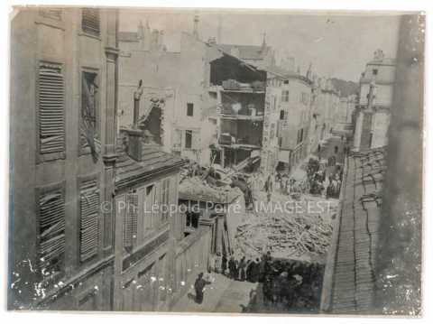 Bombardement d'une rue (Nancy)